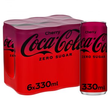 Coca-Cola Zero Cherry blik 6 x 33cl