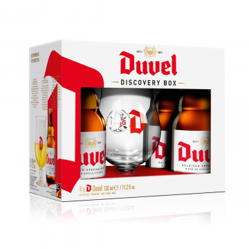 Duvel giftpack 4x33cl + glas