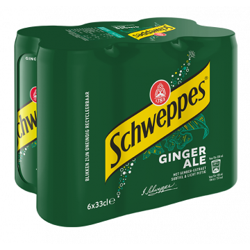 Schweppes Ginger Ale blik 6 x 33cl