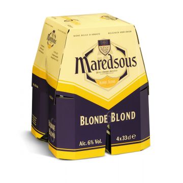 Maredsous 6° Blond clip 4 x 33cl